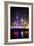 China 10MKm2 Collection - Shanghai Skyline with Oriental Pearl Tower at night-Philippe Hugonnard-Framed Photographic Print