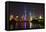 China 10MKm2 Collection - Shanghai Skyline with Oriental Pearl Tower at night-Philippe Hugonnard-Framed Premier Image Canvas