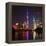 China 10MKm2 Collection - Shanghai Skyline with Oriental Pearl Tower at night-Philippe Hugonnard-Framed Premier Image Canvas