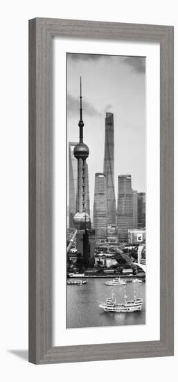 China 10MKm2 Collection - Shanghai Skyline with Oriental Pearl Tower-Philippe Hugonnard-Framed Photographic Print