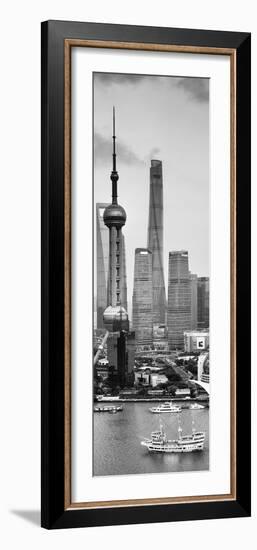 China 10MKm2 Collection - Shanghai Skyline with Oriental Pearl Tower-Philippe Hugonnard-Framed Photographic Print