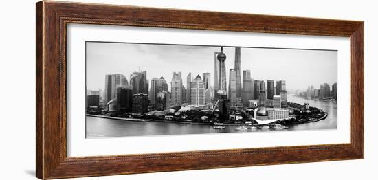 China 10MKm2 Collection - Shanghai Skyline with Oriental Pearl Tower-Philippe Hugonnard-Framed Photographic Print