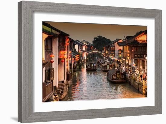 China 10MKm2 Collection - Shantang water Town - Suzhou-Philippe Hugonnard-Framed Photographic Print