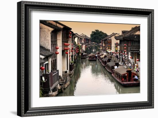 China 10MKm2 Collection - Shantang water Town - Suzhou-Philippe Hugonnard-Framed Photographic Print