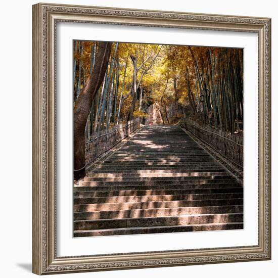 China 10MKm2 Collection - Stairs in Autumn-Philippe Hugonnard-Framed Photographic Print