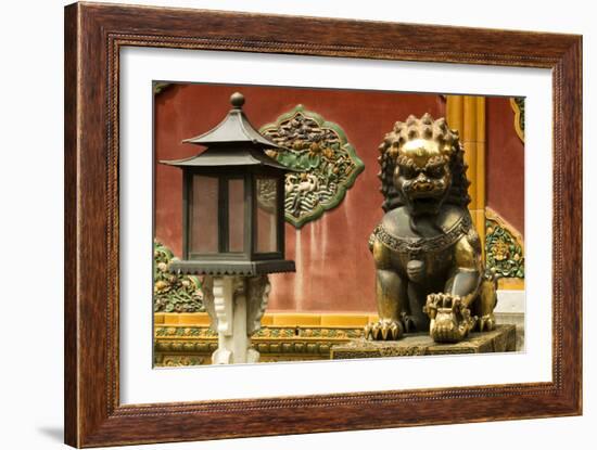 China 10MKm2 Collection - Statue of Imperial Palace of Forbidden City-Philippe Hugonnard-Framed Photographic Print