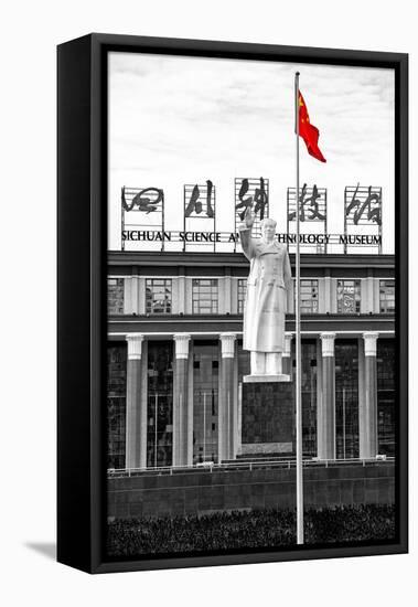 China 10MKm2 Collection - Statue of Mao Zedong in front of the museum-Philippe Hugonnard-Framed Premier Image Canvas