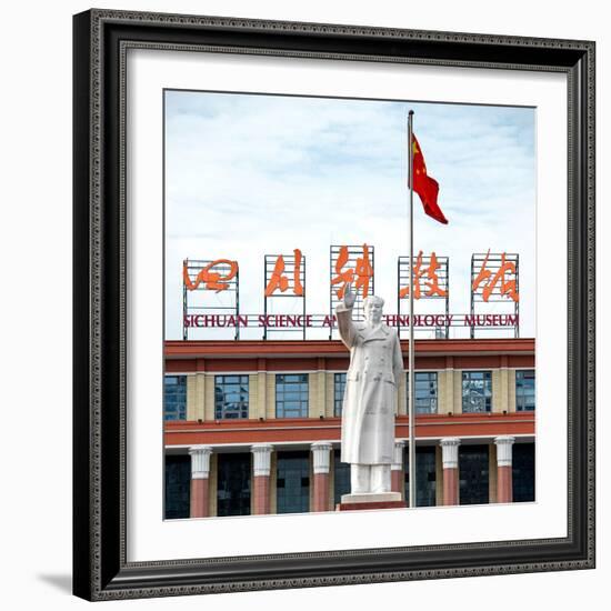 China 10MKm2 Collection - Statue of Mao Zedong-Philippe Hugonnard-Framed Photographic Print