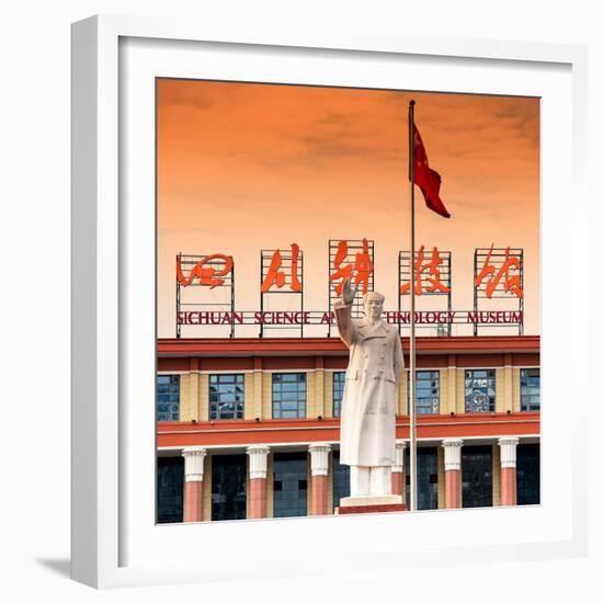 China 10MKm2 Collection - Statue of Mao Zedong-Philippe Hugonnard-Framed Photographic Print