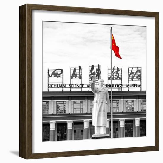 China 10MKm2 Collection - Statue of Mao Zedong-Philippe Hugonnard-Framed Photographic Print