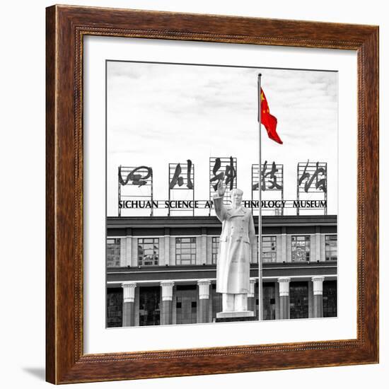 China 10MKm2 Collection - Statue of Mao Zedong-Philippe Hugonnard-Framed Photographic Print