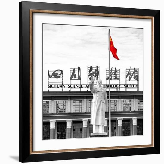 China 10MKm2 Collection - Statue of Mao Zedong-Philippe Hugonnard-Framed Photographic Print