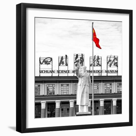 China 10MKm2 Collection - Statue of Mao Zedong-Philippe Hugonnard-Framed Photographic Print