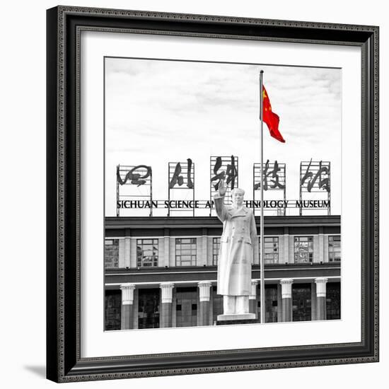 China 10MKm2 Collection - Statue of Mao Zedong-Philippe Hugonnard-Framed Photographic Print