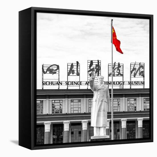 China 10MKm2 Collection - Statue of Mao Zedong-Philippe Hugonnard-Framed Premier Image Canvas