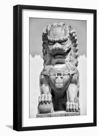 China 10MKm2 Collection - Stone Lion Statue-Philippe Hugonnard-Framed Photographic Print