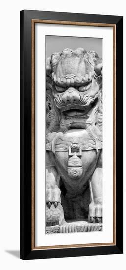 China 10MKm2 Collection - Stone Lion Statue-Philippe Hugonnard-Framed Photographic Print