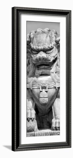 China 10MKm2 Collection - Stone Lion Statue-Philippe Hugonnard-Framed Photographic Print