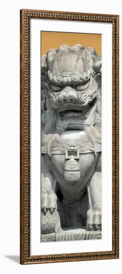 China 10MKm2 Collection - Stone Lion Statue-Philippe Hugonnard-Framed Photographic Print