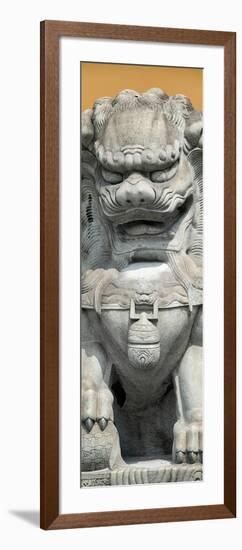 China 10MKm2 Collection - Stone Lion Statue-Philippe Hugonnard-Framed Photographic Print