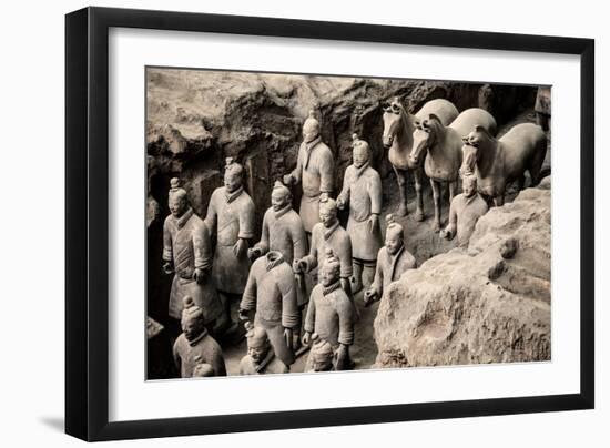 China 10MKm2 Collection - Terracotta Warriors and Horses-Philippe Hugonnard-Framed Photographic Print