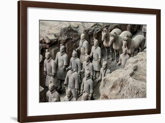 China 10MKm2 Collection - Terracotta Warriors and Horses-Philippe Hugonnard-Framed Photographic Print