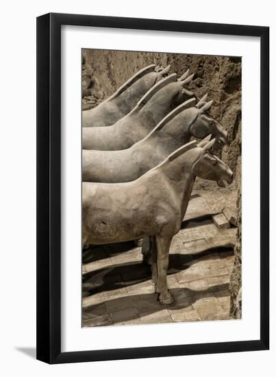 China 10MKm2 Collection - Terracotta Warriors and Horses-Philippe Hugonnard-Framed Photographic Print