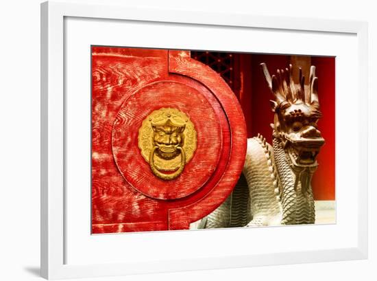 China 10MKm2 Collection - The Door God - Dragon-Philippe Hugonnard-Framed Photographic Print