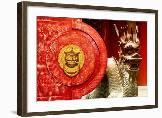 China 10MKm2 Collection - The Door God - Dragon-Philippe Hugonnard-Framed Photographic Print