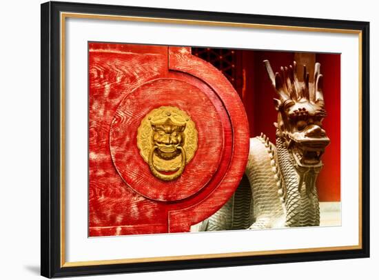 China 10MKm2 Collection - The Door God - Dragon-Philippe Hugonnard-Framed Photographic Print