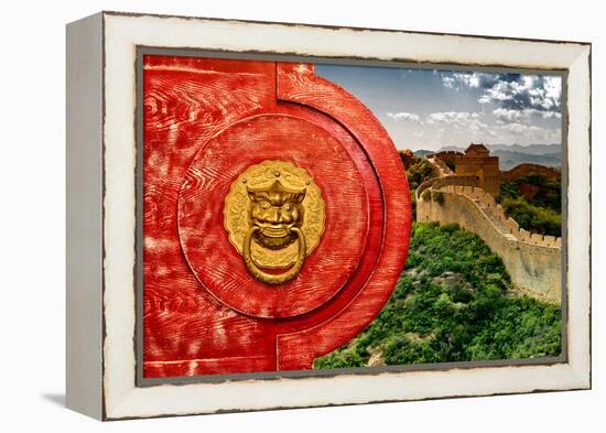 China 10MKm2 Collection - The Door God - Great Wall of China-Philippe Hugonnard-Framed Premier Image Canvas