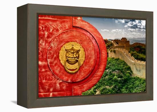 China 10MKm2 Collection - The Door God - Great Wall of China-Philippe Hugonnard-Framed Premier Image Canvas