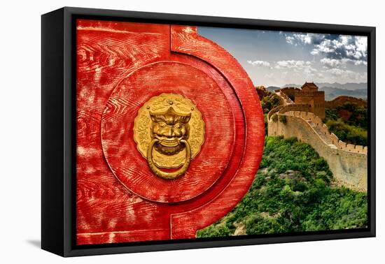 China 10MKm2 Collection - The Door God - Great Wall of China-Philippe Hugonnard-Framed Premier Image Canvas