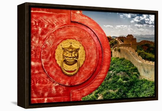 China 10MKm2 Collection - The Door God - Great Wall of China-Philippe Hugonnard-Framed Premier Image Canvas