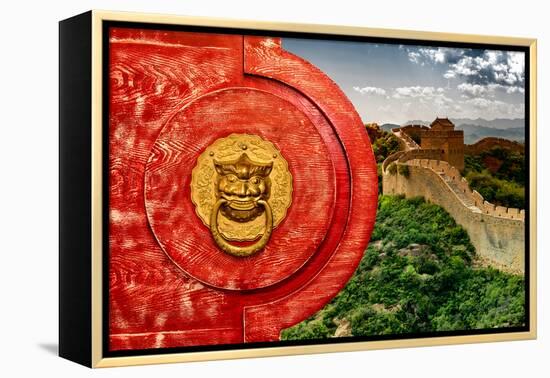 China 10MKm2 Collection - The Door God - Great Wall of China-Philippe Hugonnard-Framed Premier Image Canvas