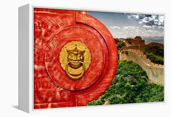 China 10MKm2 Collection - The Door God - Great Wall of China-Philippe Hugonnard-Framed Premier Image Canvas