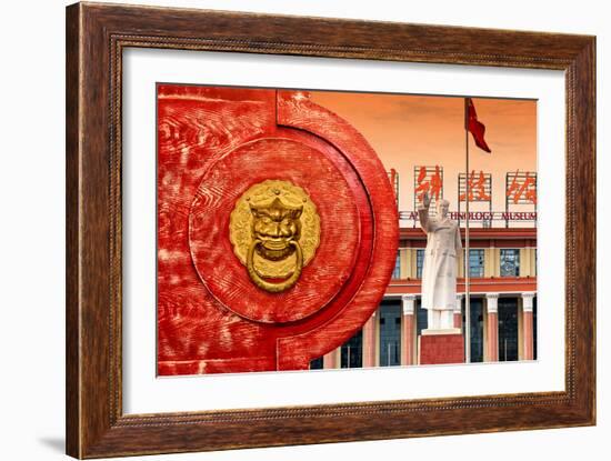 China 10MKm2 Collection - The Door God - Mao Zedong-Philippe Hugonnard-Framed Photographic Print