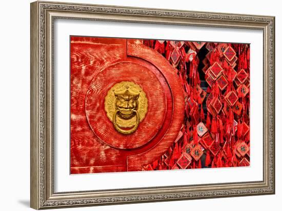 China 10MKm2 Collection - The Door God - Prayer-Philippe Hugonnard-Framed Photographic Print