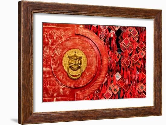 China 10MKm2 Collection - The Door God - Prayer-Philippe Hugonnard-Framed Photographic Print