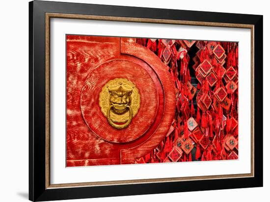 China 10MKm2 Collection - The Door God - Prayer-Philippe Hugonnard-Framed Photographic Print