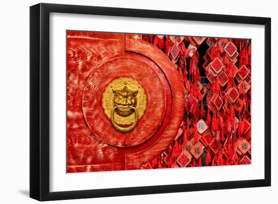 China 10MKm2 Collection - The Door God - Prayer-Philippe Hugonnard-Framed Photographic Print