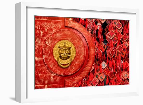 China 10MKm2 Collection - The Door God - Prayer-Philippe Hugonnard-Framed Photographic Print