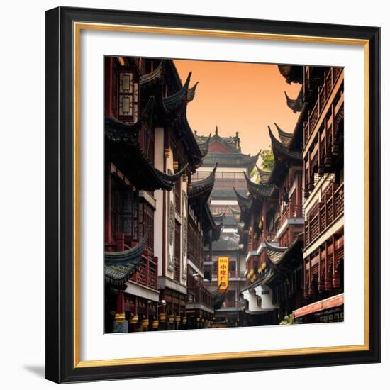 China 10MKm2 Collection - Traditional Architecture in Yuyuan Garden - Shanghai-Philippe Hugonnard-Framed Photographic Print