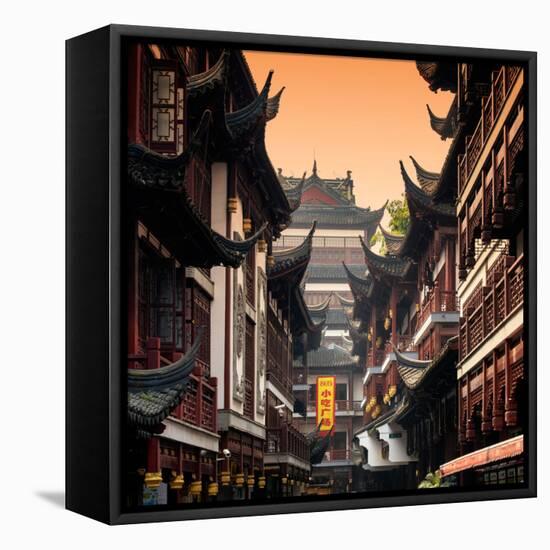 China 10MKm2 Collection - Traditional Architecture in Yuyuan Garden - Shanghai-Philippe Hugonnard-Framed Premier Image Canvas