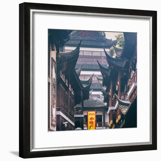 China 10MKm2 Collection - Traditional Architecture in Yuyuan Garden - Shanghai-Philippe Hugonnard-Framed Photographic Print