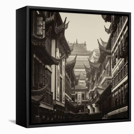 China 10MKm2 Collection - Traditional Architecture in Yuyuan Garden - Shanghai-Philippe Hugonnard-Framed Premier Image Canvas