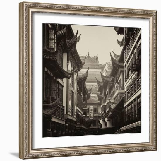 China 10MKm2 Collection - Traditional Architecture in Yuyuan Garden - Shanghai-Philippe Hugonnard-Framed Photographic Print