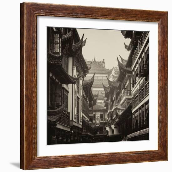 China 10MKm2 Collection - Traditional Architecture in Yuyuan Garden - Shanghai-Philippe Hugonnard-Framed Photographic Print