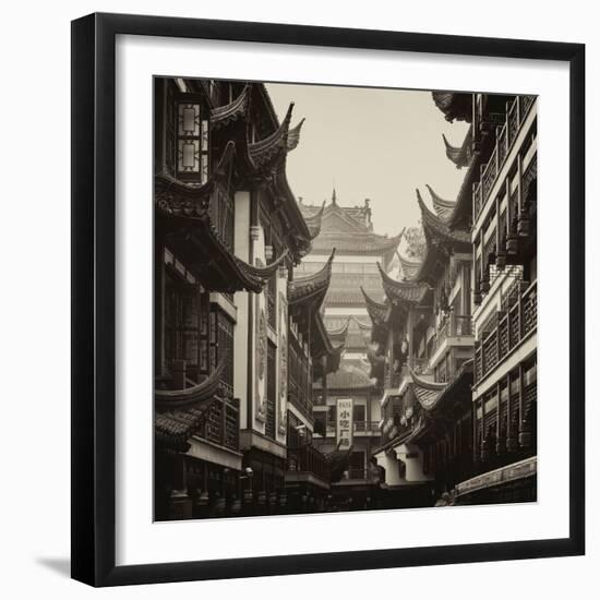 China 10MKm2 Collection - Traditional Architecture in Yuyuan Garden - Shanghai-Philippe Hugonnard-Framed Photographic Print