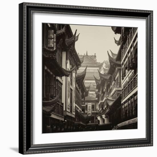 China 10MKm2 Collection - Traditional Architecture in Yuyuan Garden - Shanghai-Philippe Hugonnard-Framed Photographic Print